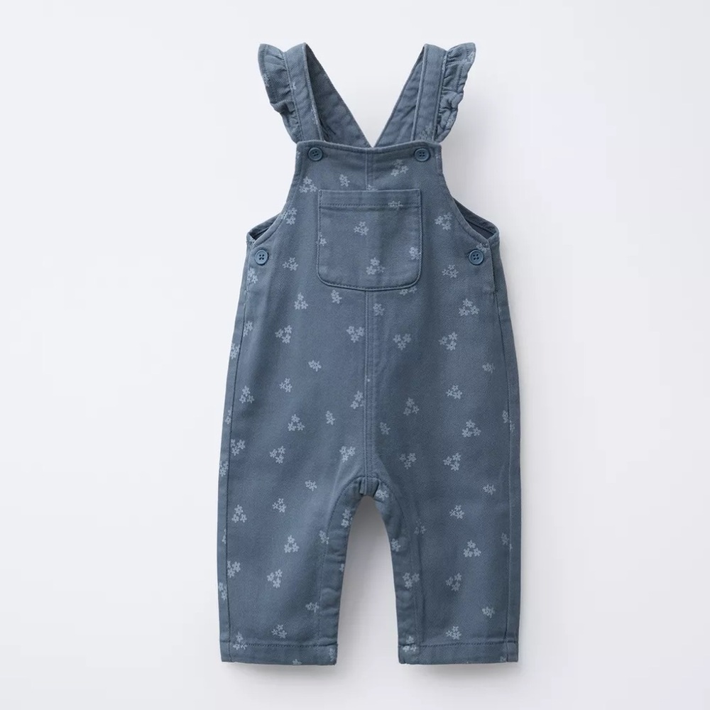 Zara Denim Blue Kids Overalls